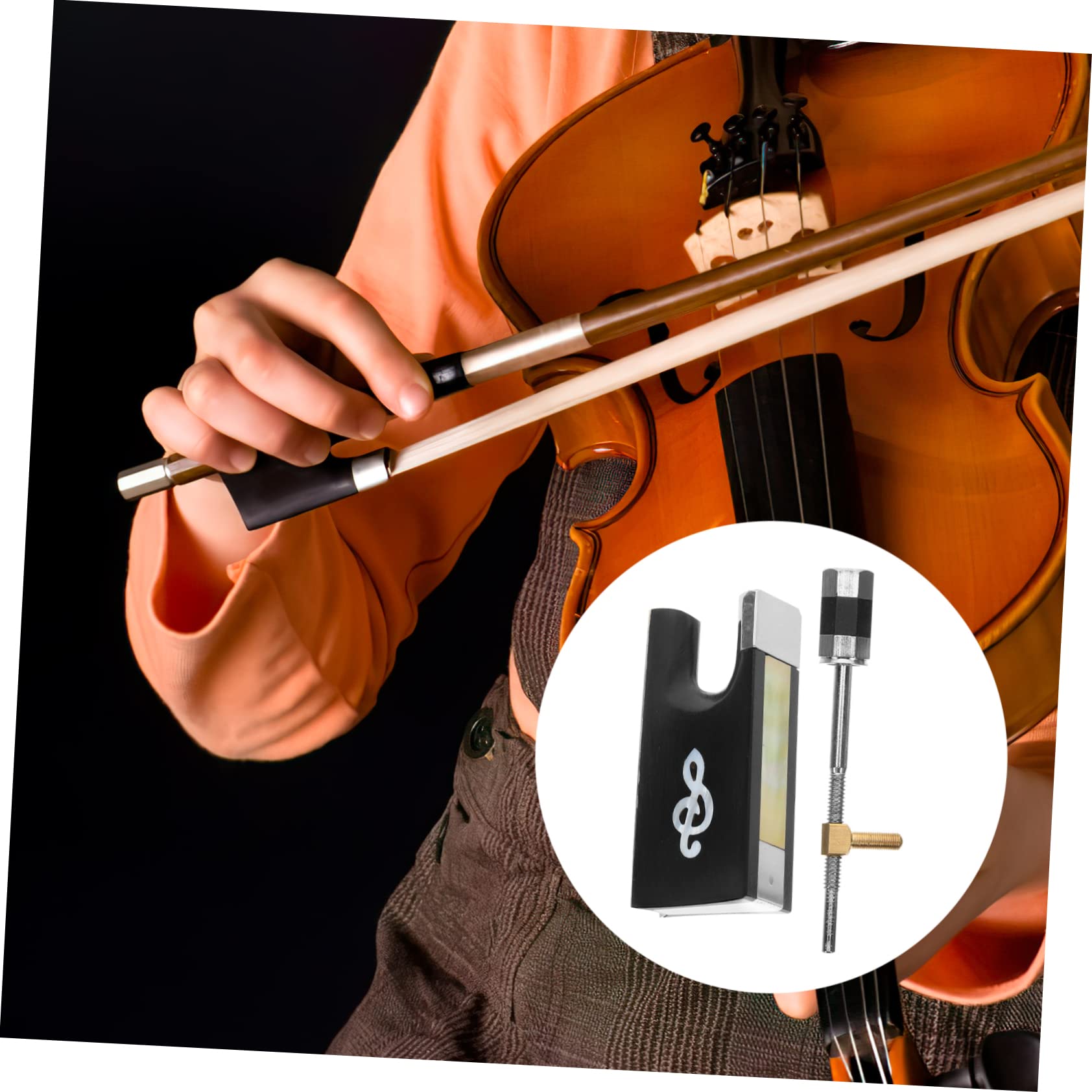 Amazon | Levemolo 4/4バイオリン弓フロッグバイオリンと弓の修理部品